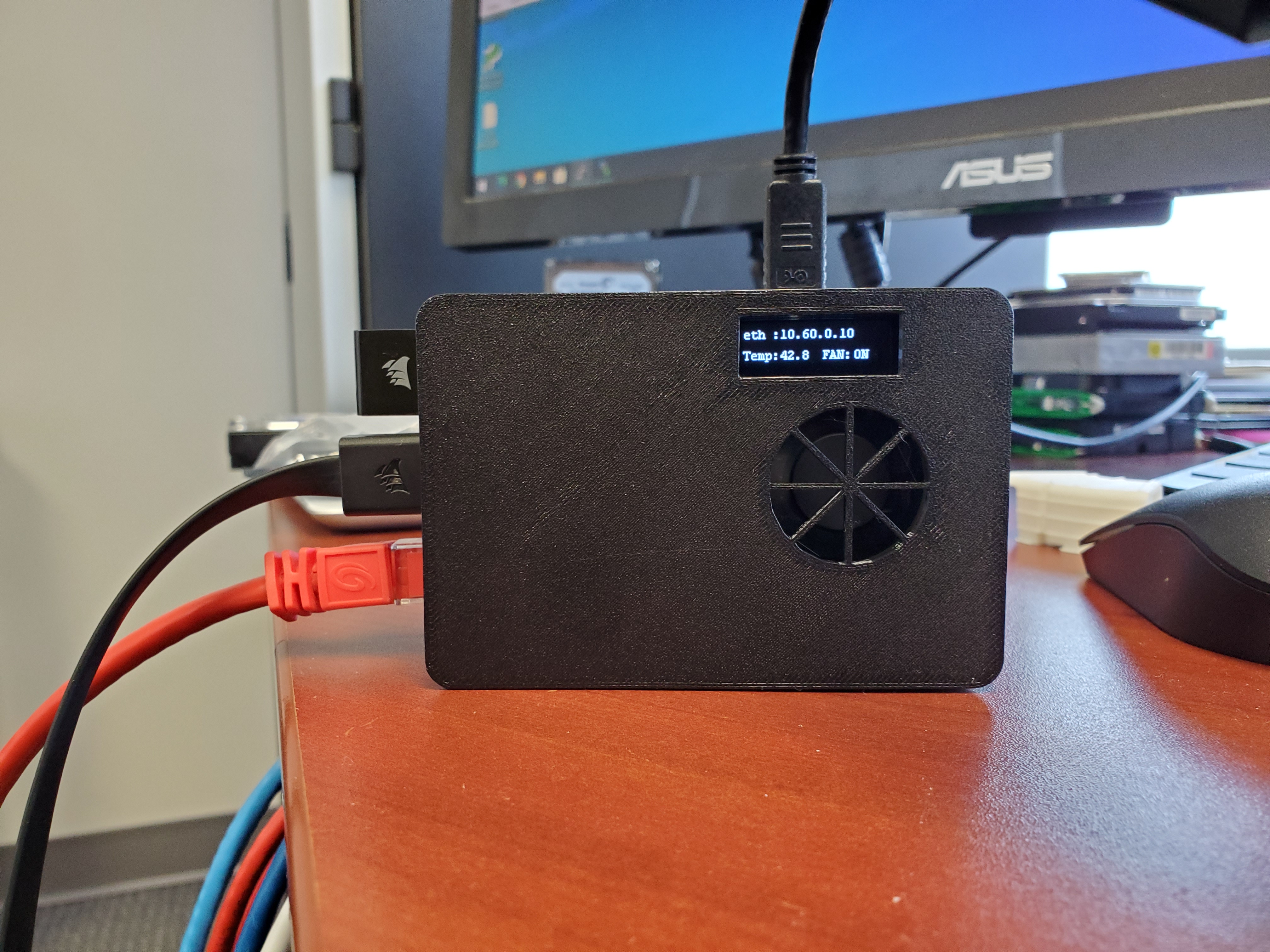 HiFiBerry HighPi Raspberry Pi Case for Waveshare OLED PoE Hat