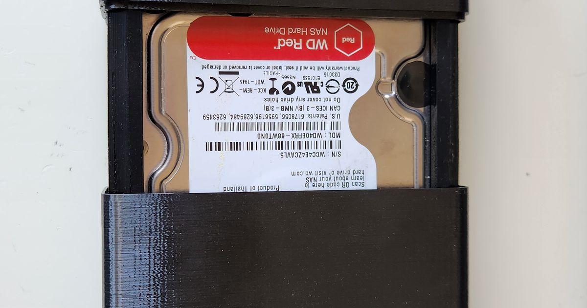 Hard Drive Enclosure for 3.5in HDD and SATA adapter by Jonathan Lui