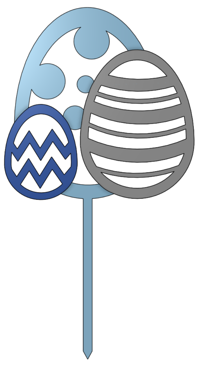 Zápich do květináče - Velikonoční vajíčka