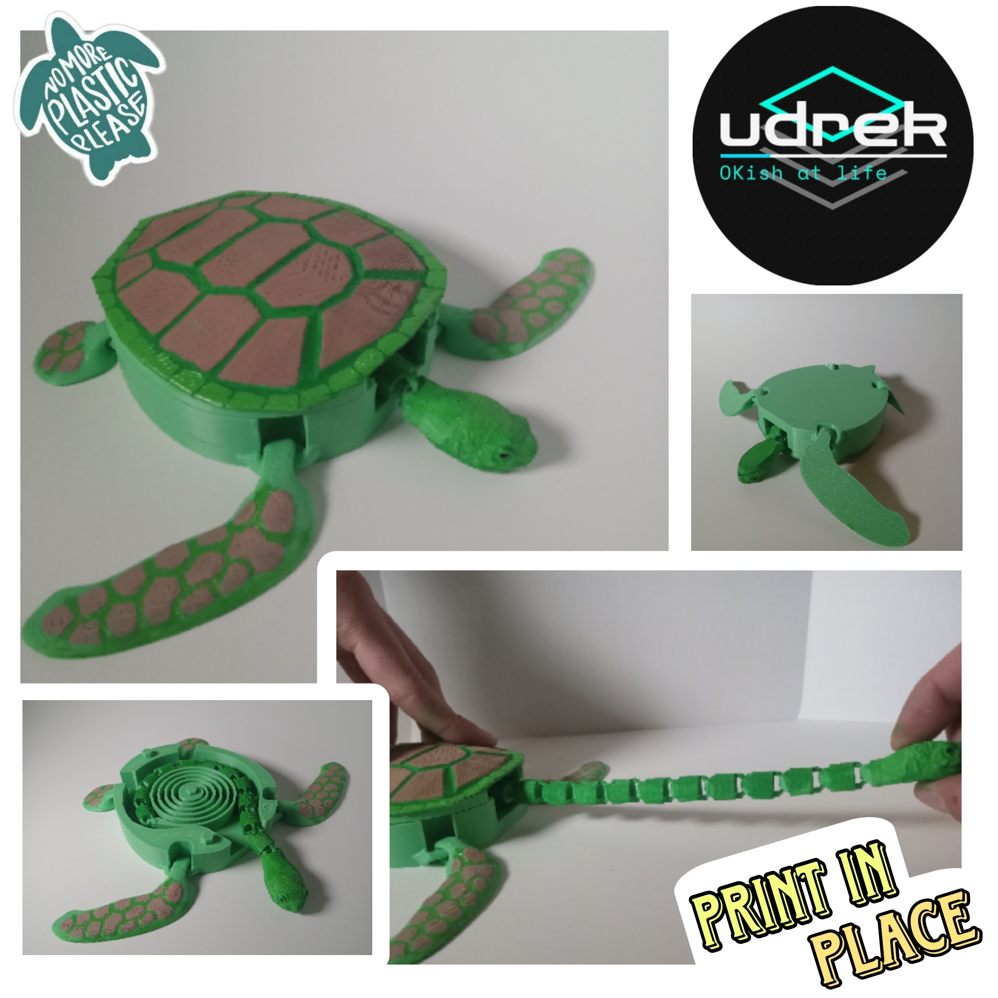 Yurtle The Long Necked Turtle: Completely 3D printed! by udrek ...