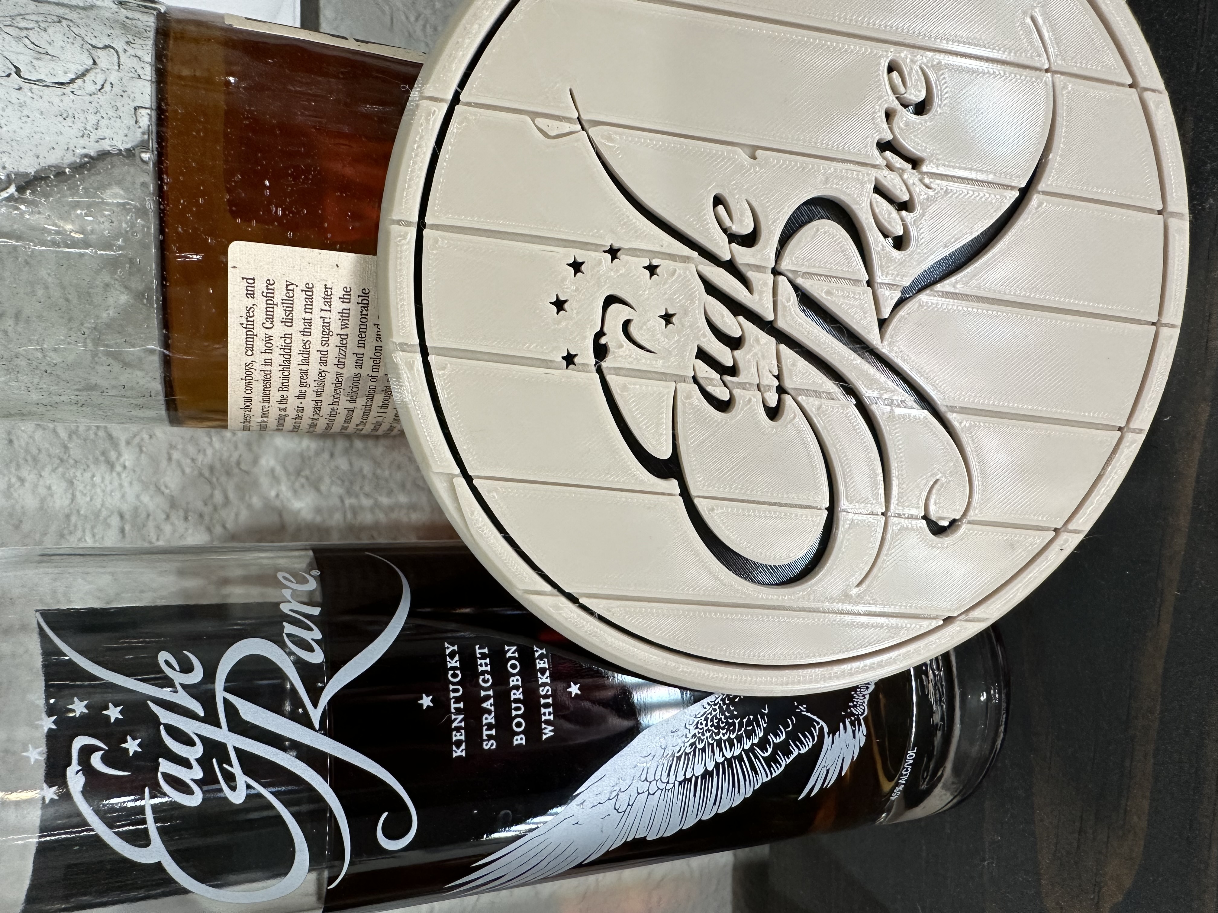 Bourbon Whisky Barrel Top with Eagle Rare Logo