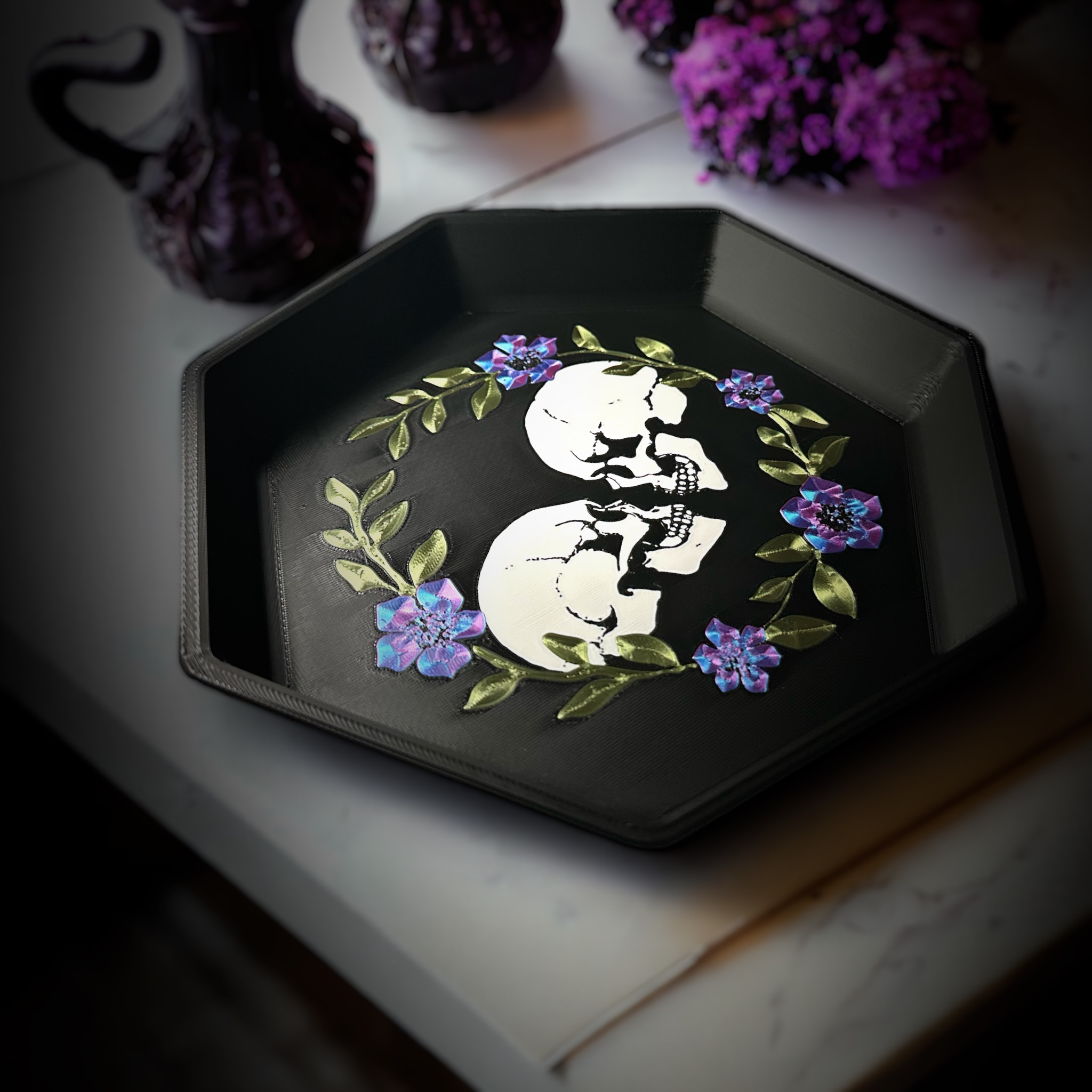 Among the Flowers Table Tray and Organizer