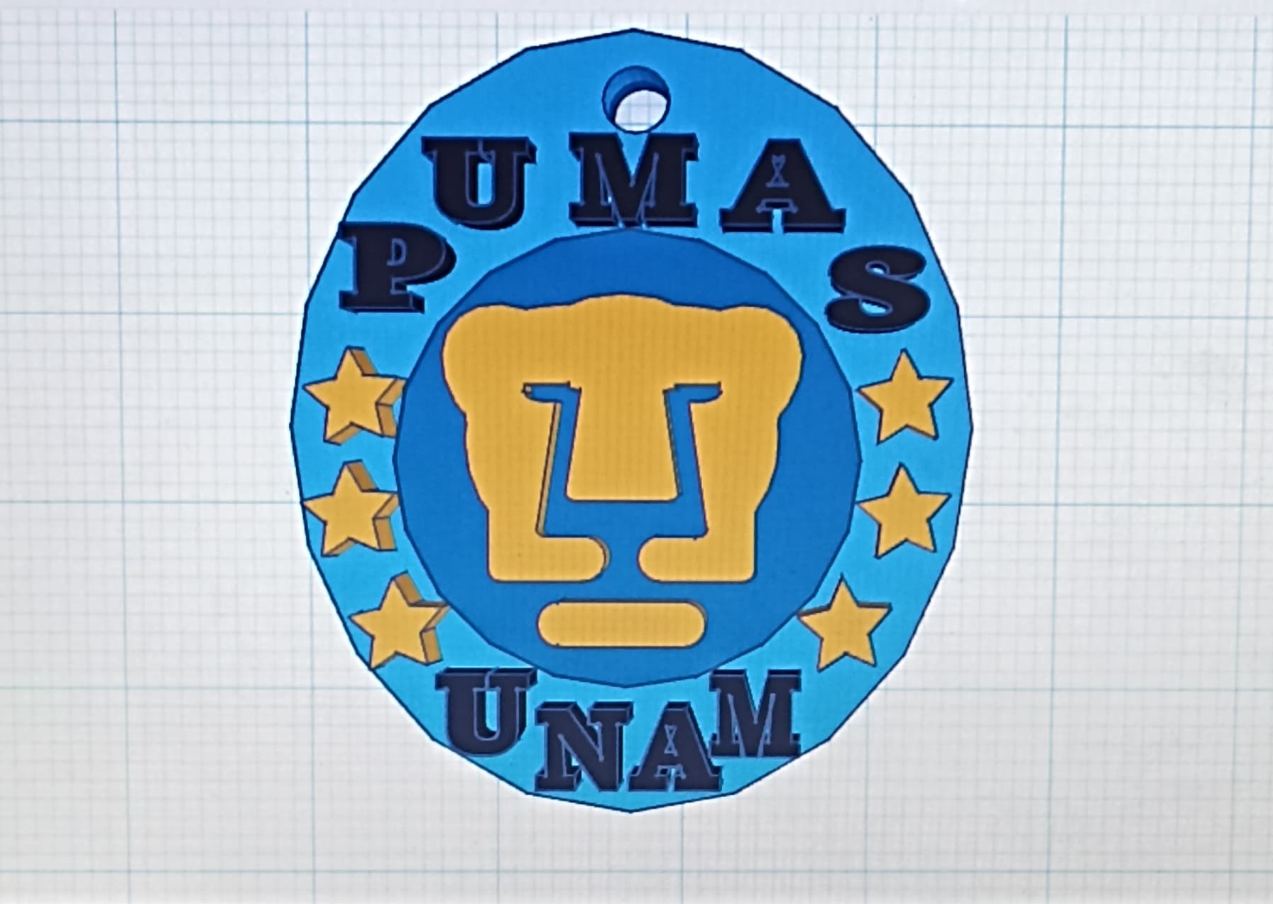 Llavero del equipo de Pumas