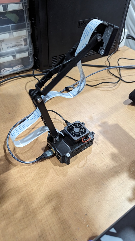 Raspberry Pi Case &amp; Camera Mount by rustythings | Download free STL model | Printables.com