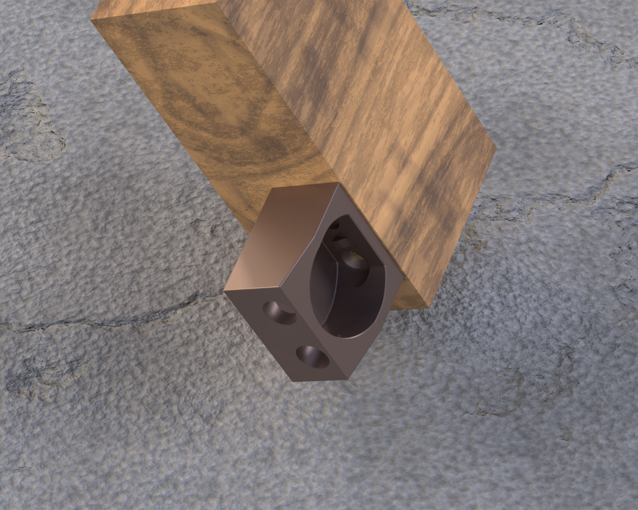 EV/Hybrid Type 2 plug holder Top mount by floano Download free STL