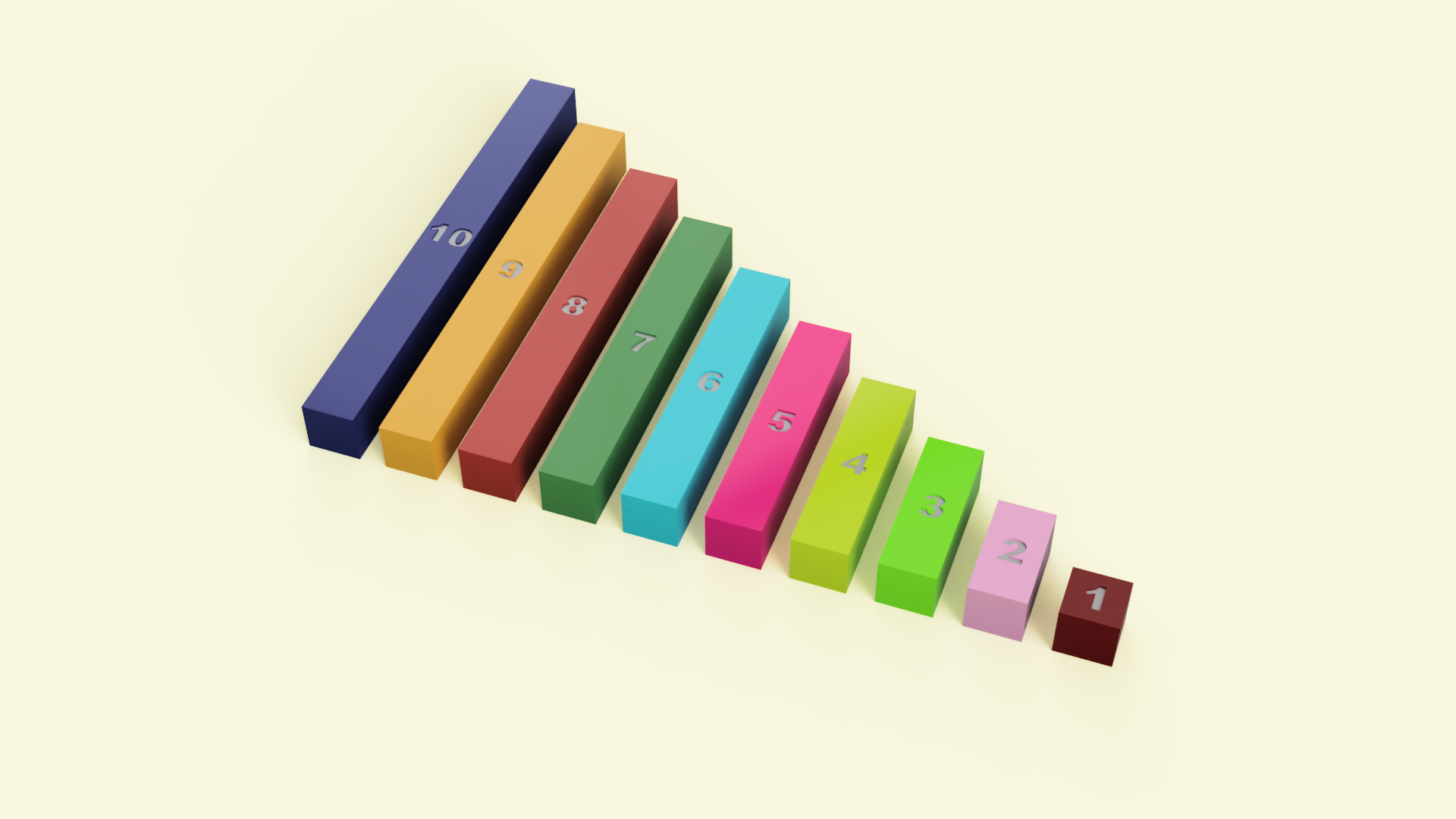 Educational game for children: Rulers