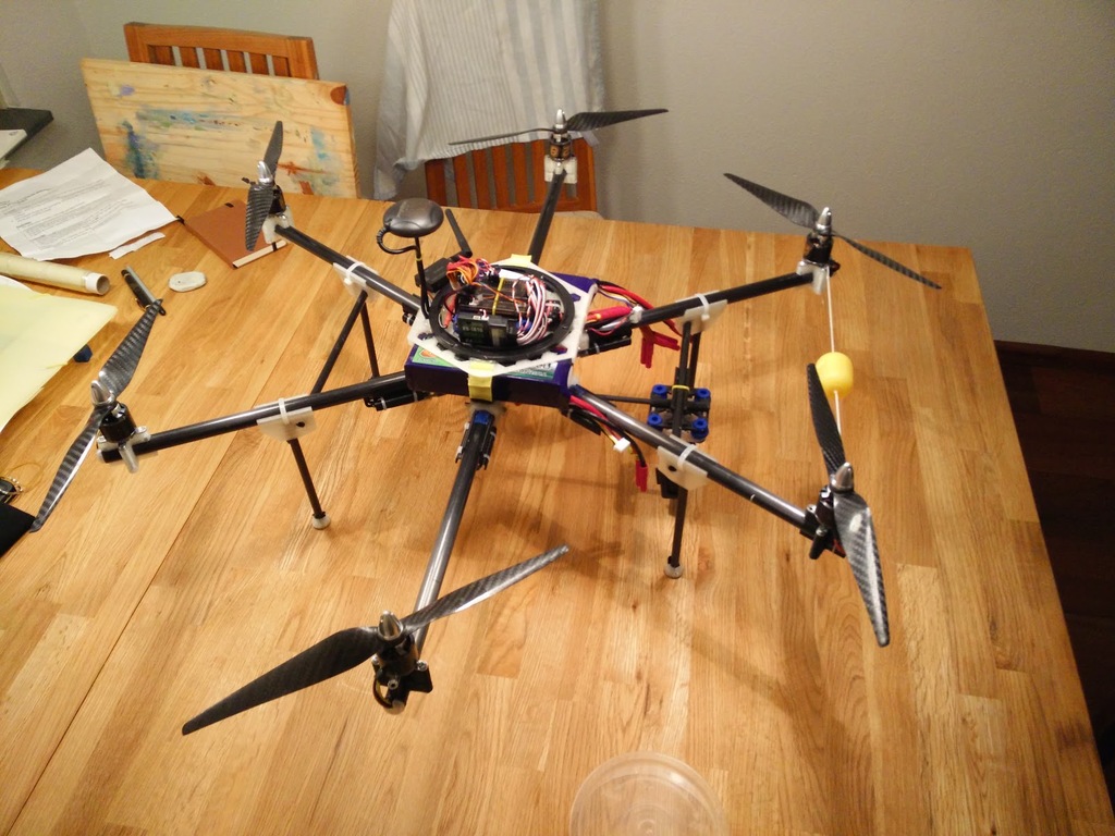 Hexacopter Multicopter 3D Printed