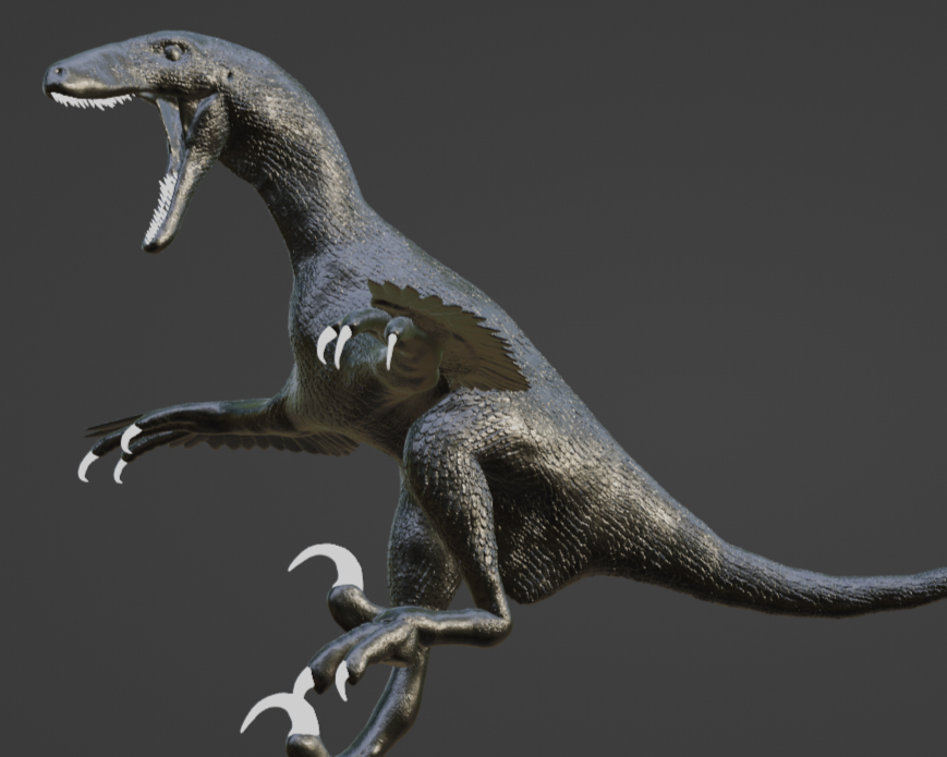 Deinonychus antirrhopus Statue Figurine