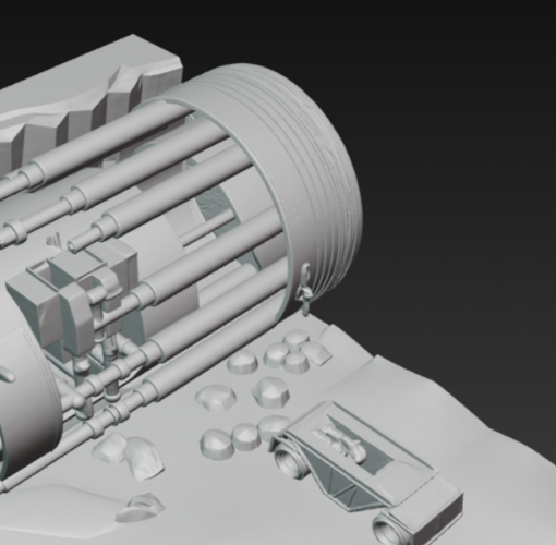 Miniatura 3 do modelo 3D tunnel drilling machine