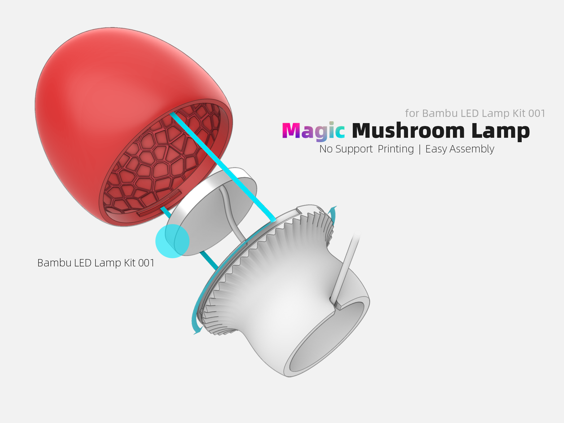 Magic Mushroom Lamp By Wuguigui | Download Free STL Model | Printables.com