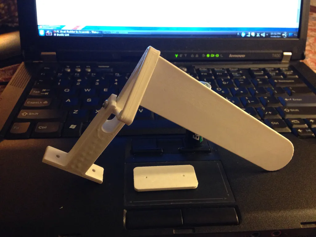 Rc boat shop rudder assembly