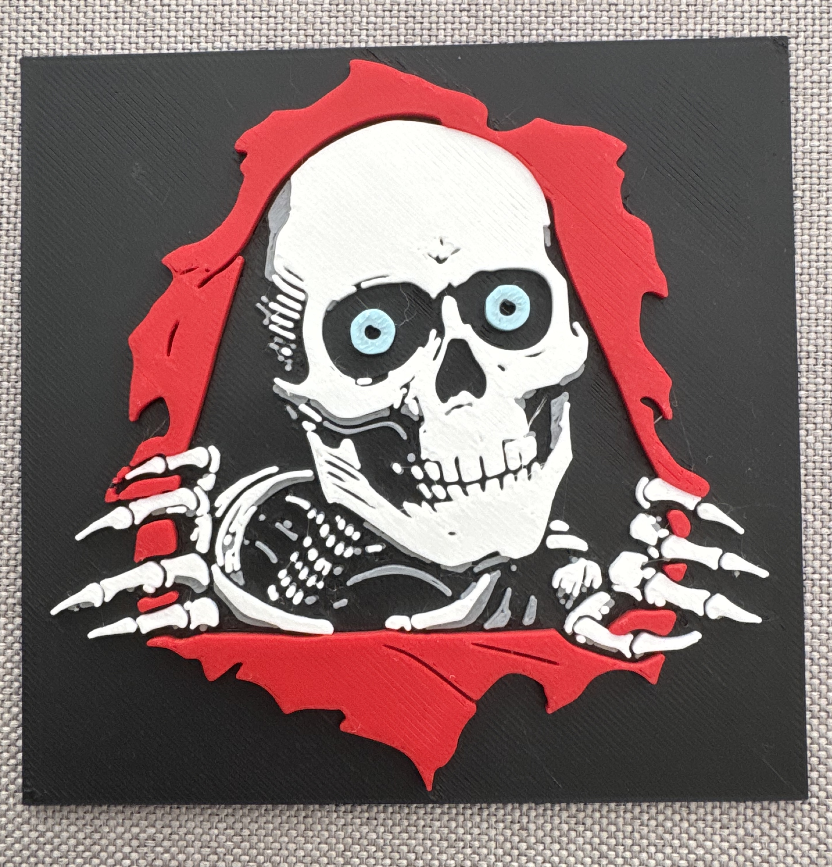 Powell Ripper Bones Plaque/Key Chain