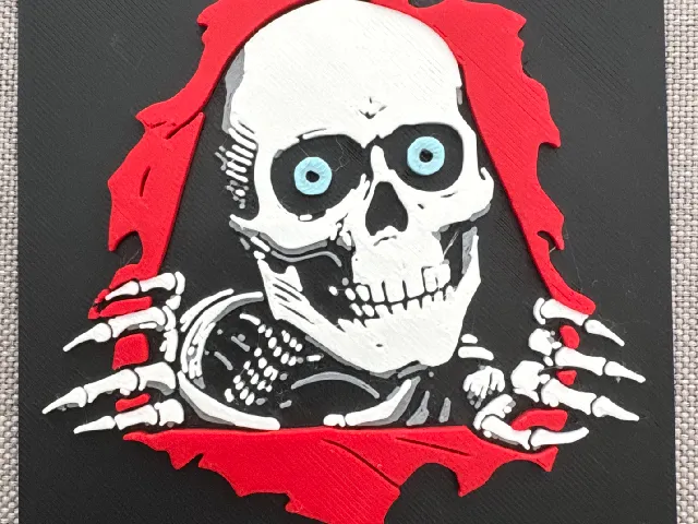 Powell Ripper Bones Plaque/Key Chain