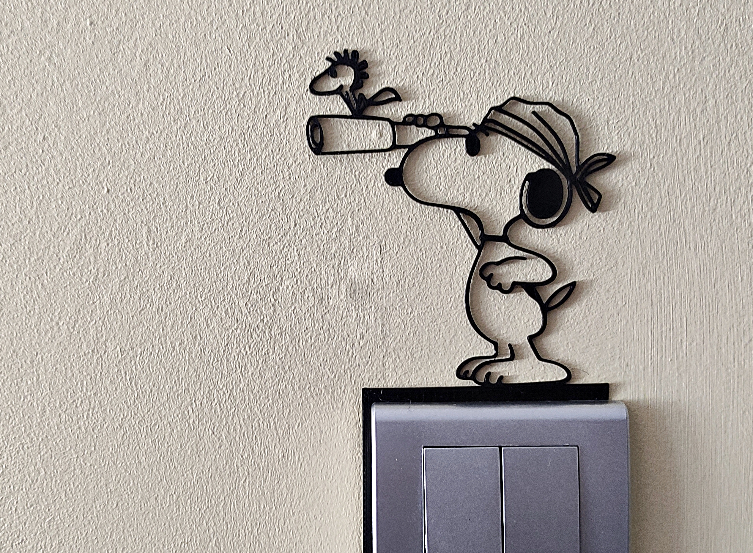 Snoopy Light Switch / Outlet Decoration - Model 45