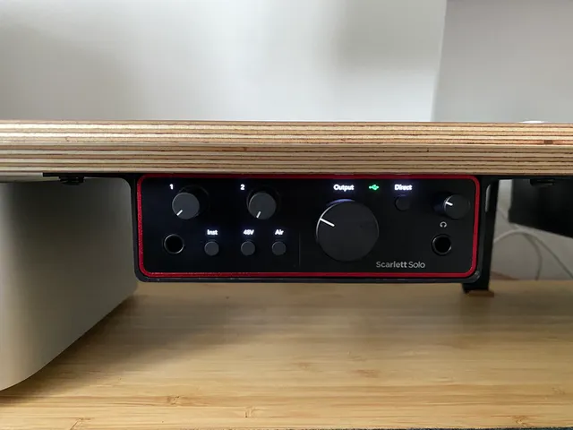 Focusrite Scarlett Solo 4th gen mount for Balolo Setup Cockpit