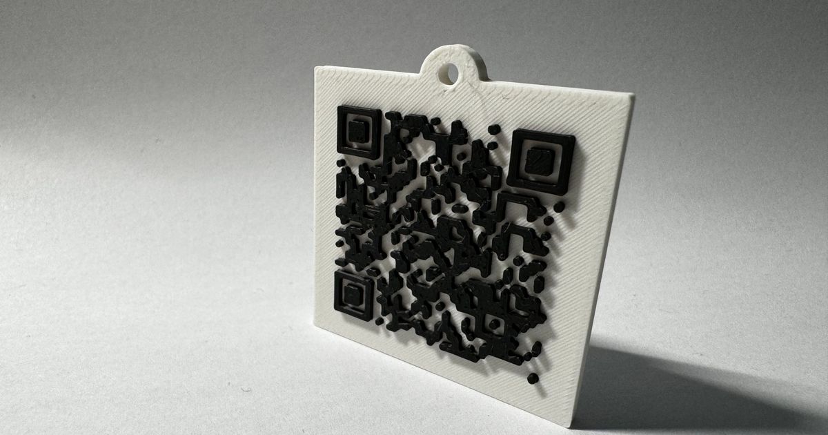 Rick Roll QR code keychain no ADS by yabiagBan | Download free STL ...
