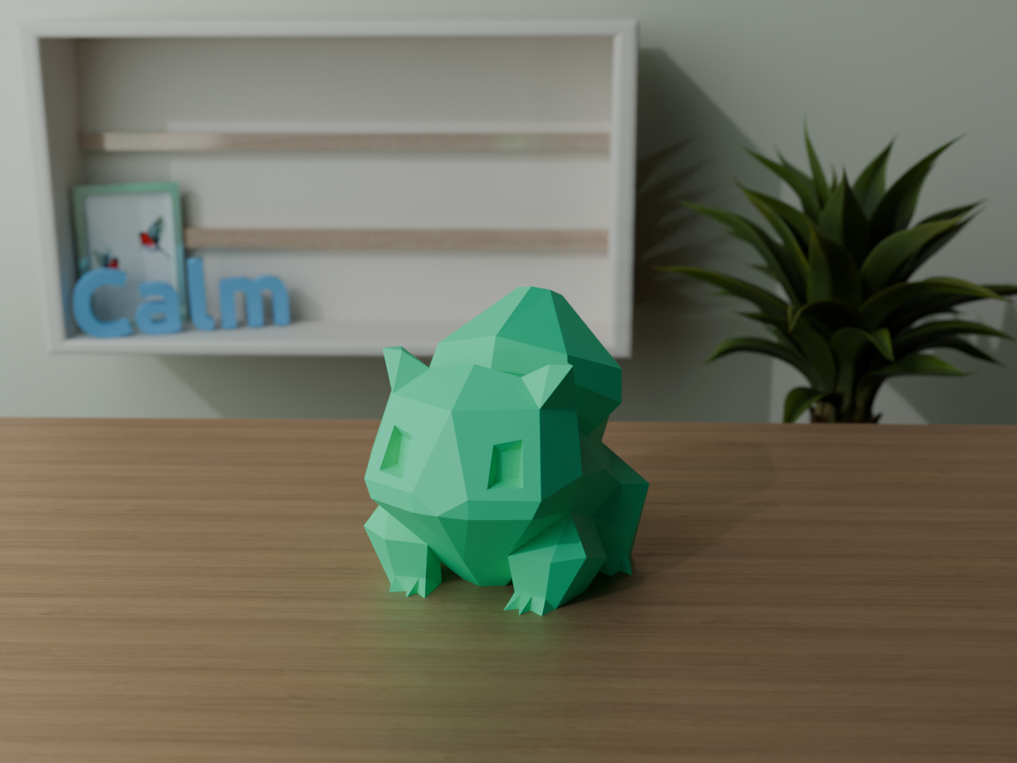 Low-Poly Bulbasaur Pokemon By SDesigns | Download Free STL Model ...