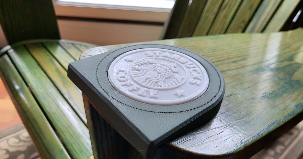 Starbucks Coaster by GerryPB | Download free STL model | Printables.com