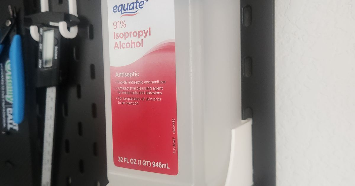 Equate Isopropyl Alcohol Bottle Holder for Ikea SKÅDIS by Mike D
