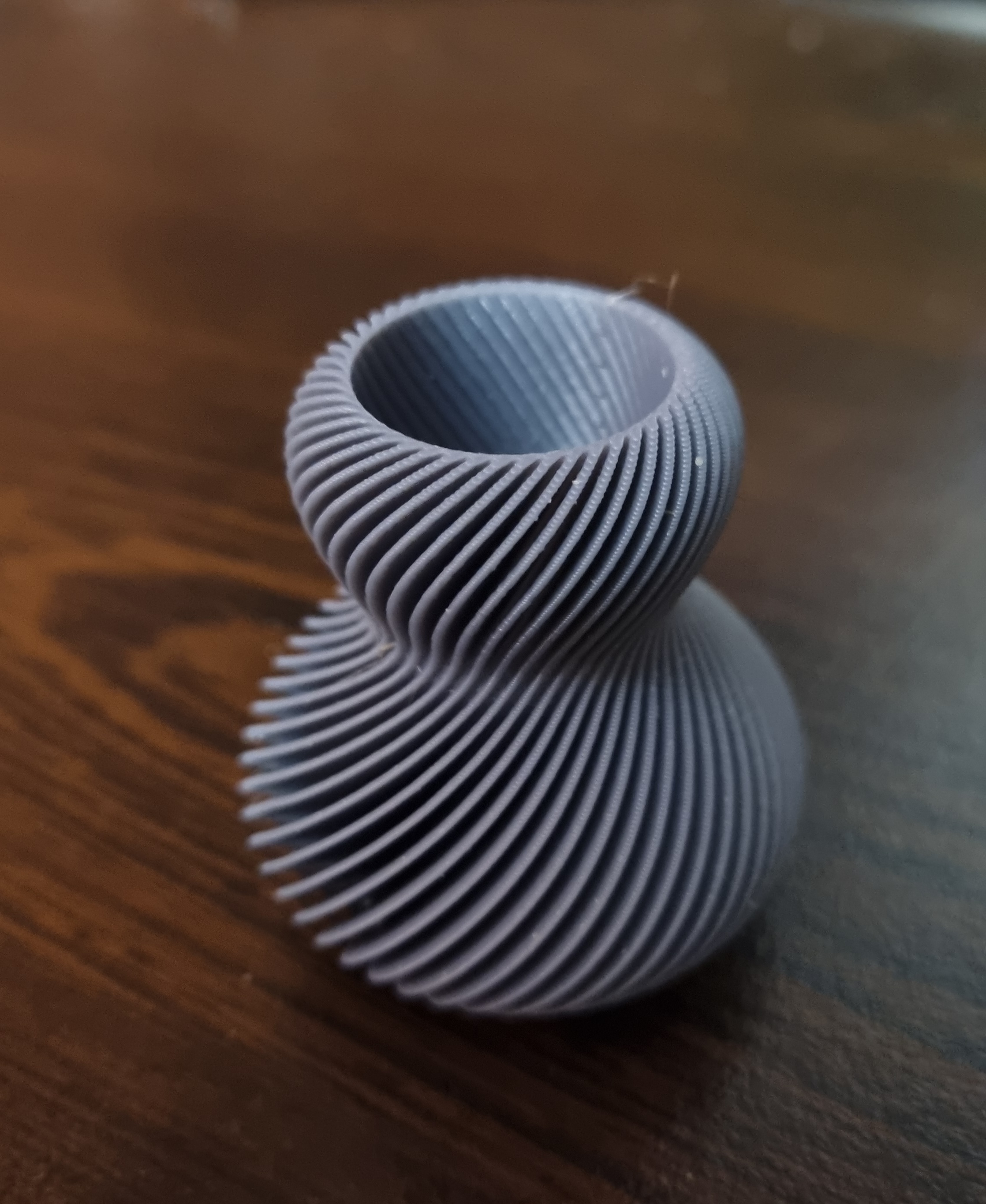 Ribbed vase