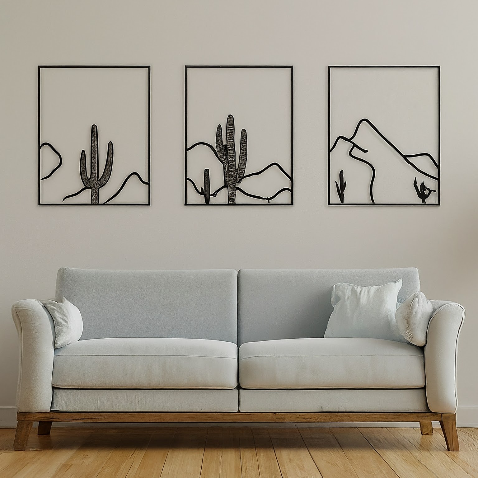 Desert Landscape Wall Art, Desk Art, 2D framed art