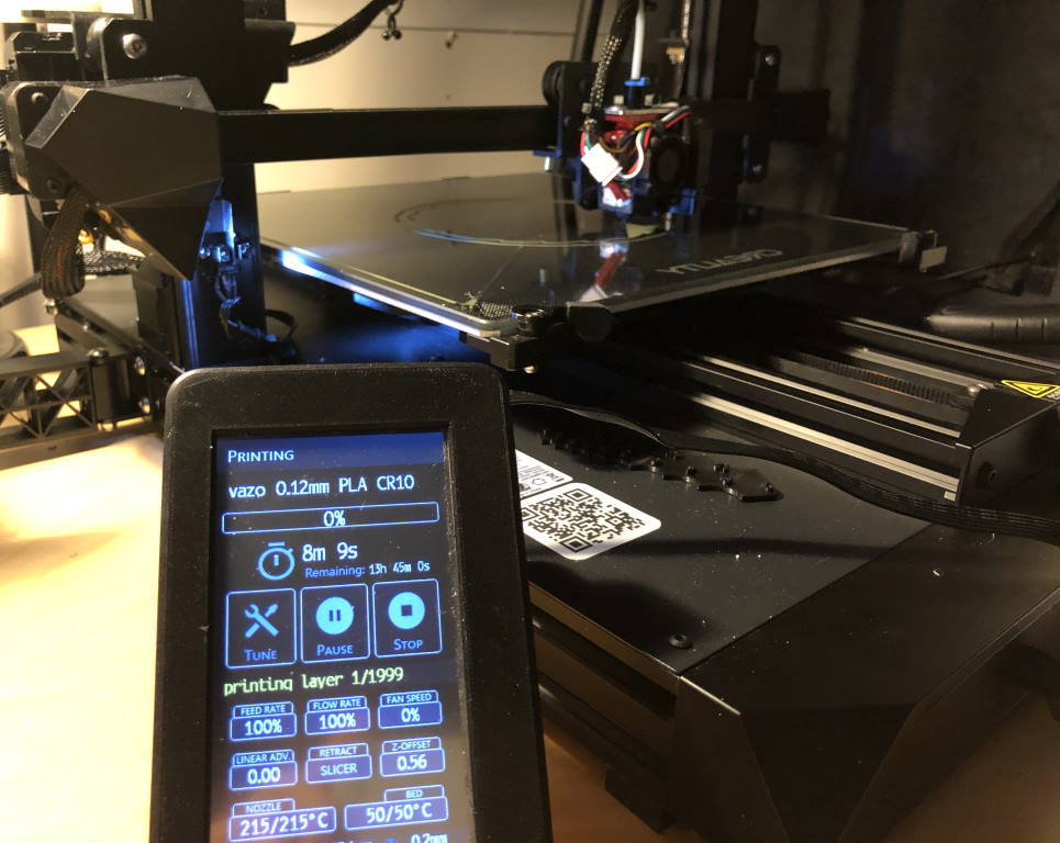 Adjustable DWIN Touchscreen stand (CR-6 SE, Ender 3)