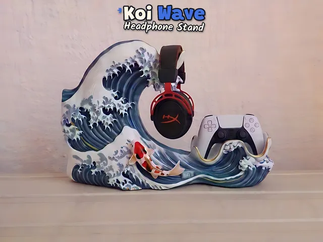 Koi Wave – Headphone Stand