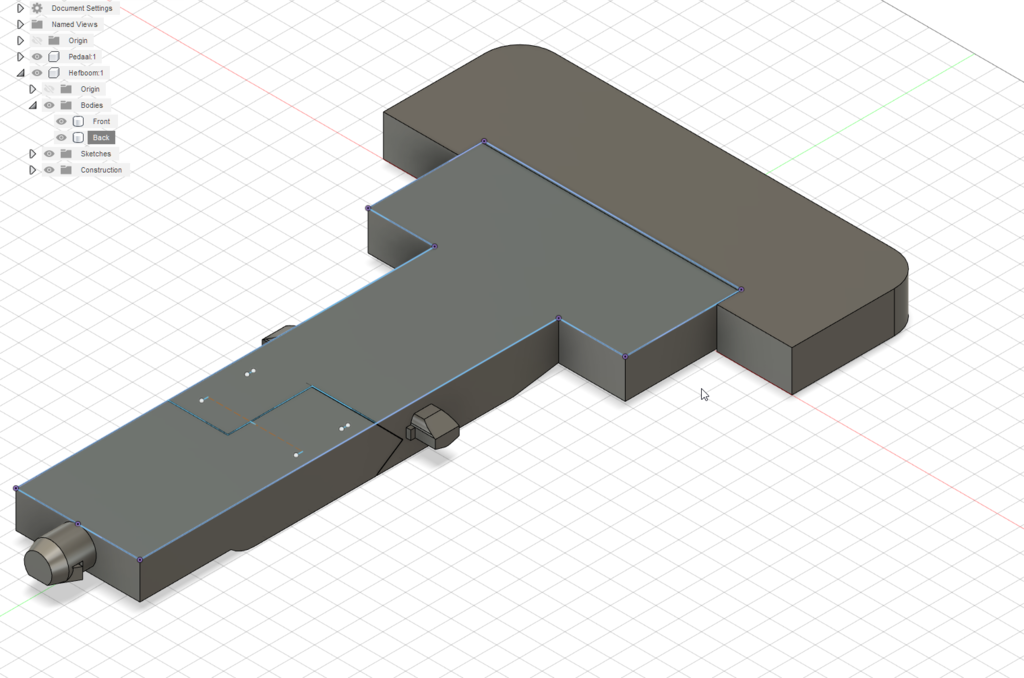 Curver pedal bin (pedaalemmer) lever bottom part by Sebazzz Download