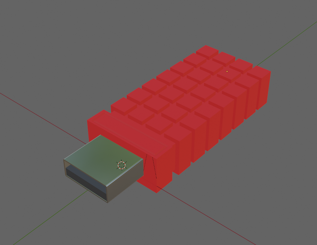 Miniatura 2 do modelo 3D T800 CPU Chip USB Case