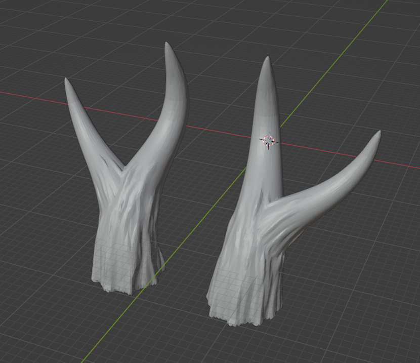 Y-shaped deer horns for cosplay