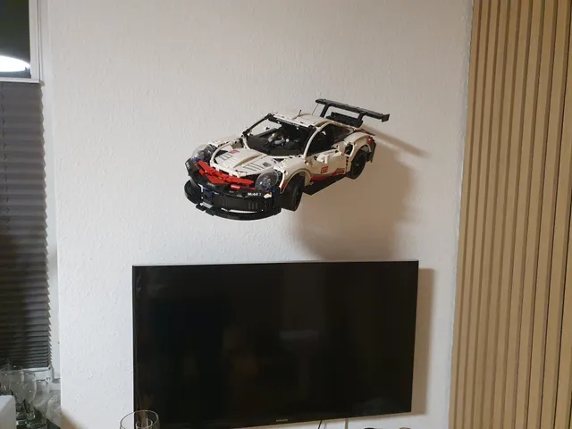 Lego Porsche 911 RSR 42096 Wandhalterung / wall mount