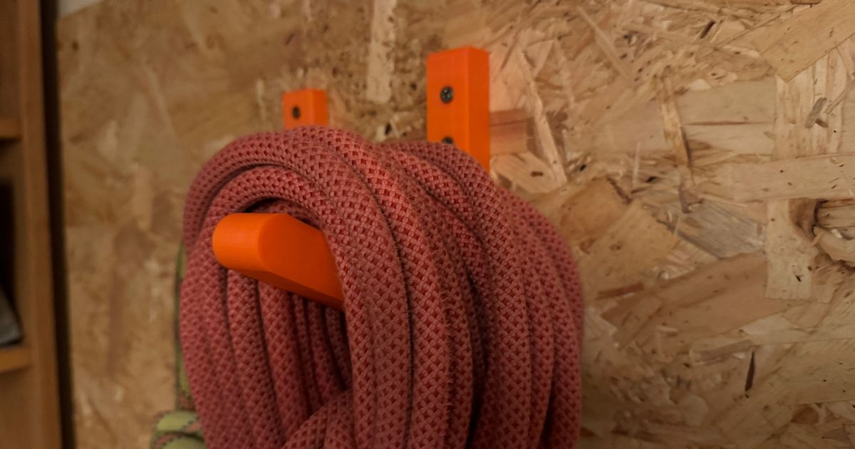 Climbing Rope Storage Hook by Simon Oliver Download free STL model