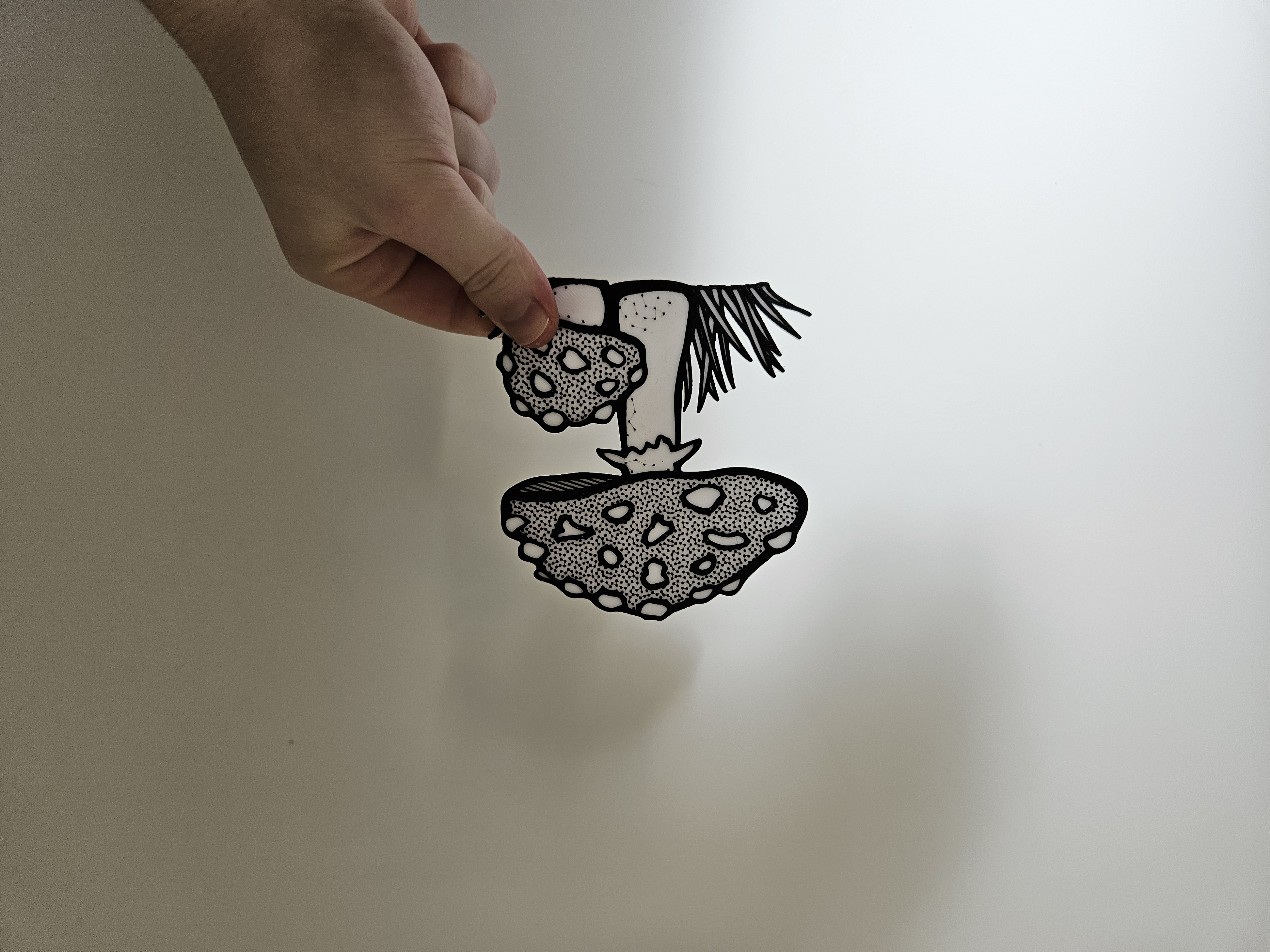 2D Mushroom Wall Art