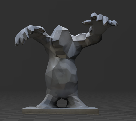 Monstre - place du monstre - Tours 3D model