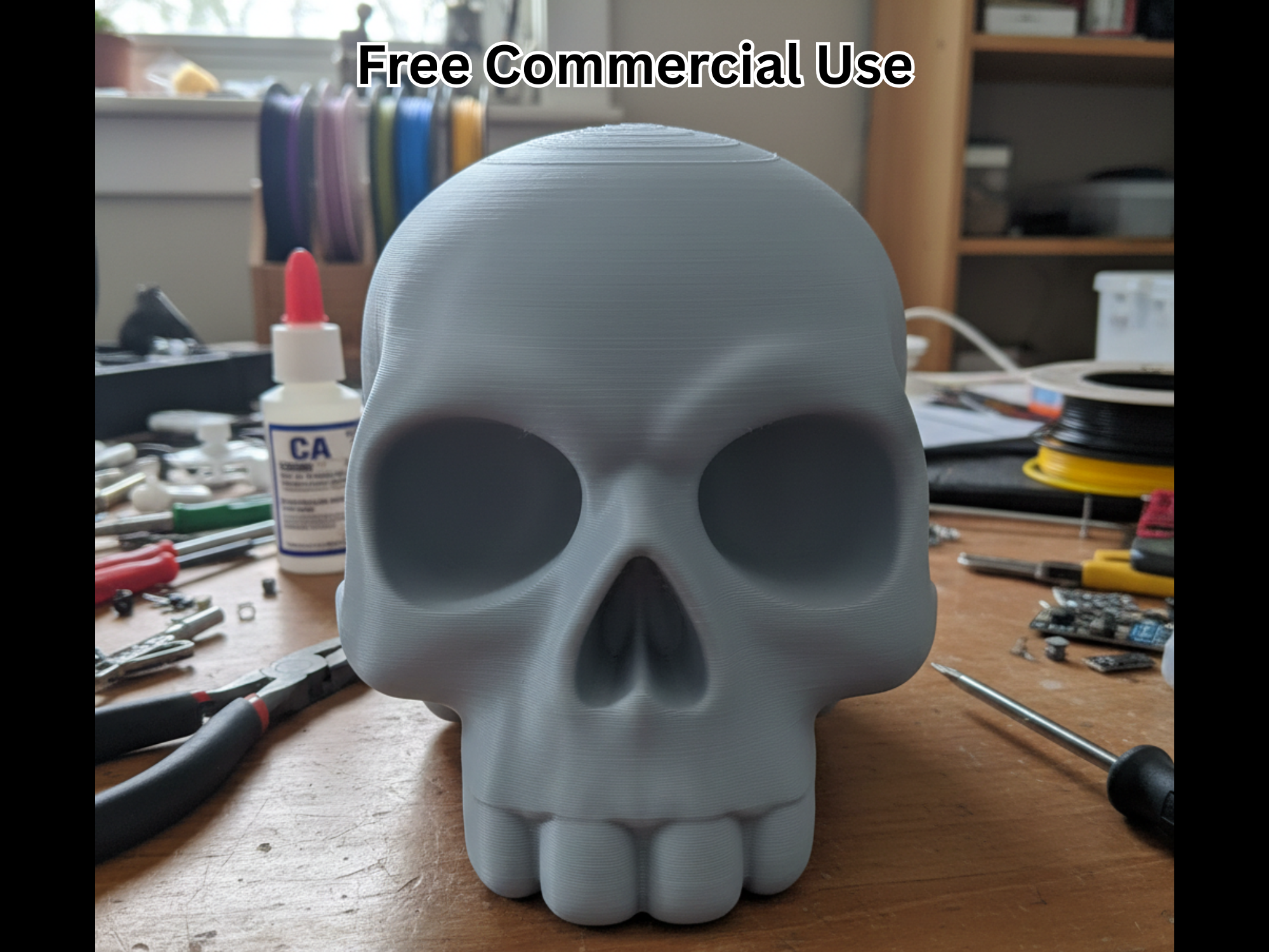 Cartoon Human Skull