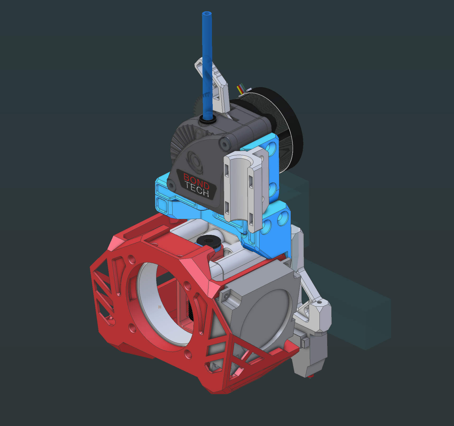 Ender 7 x LGX LITE v2 toolhead + biqu microprobe mount