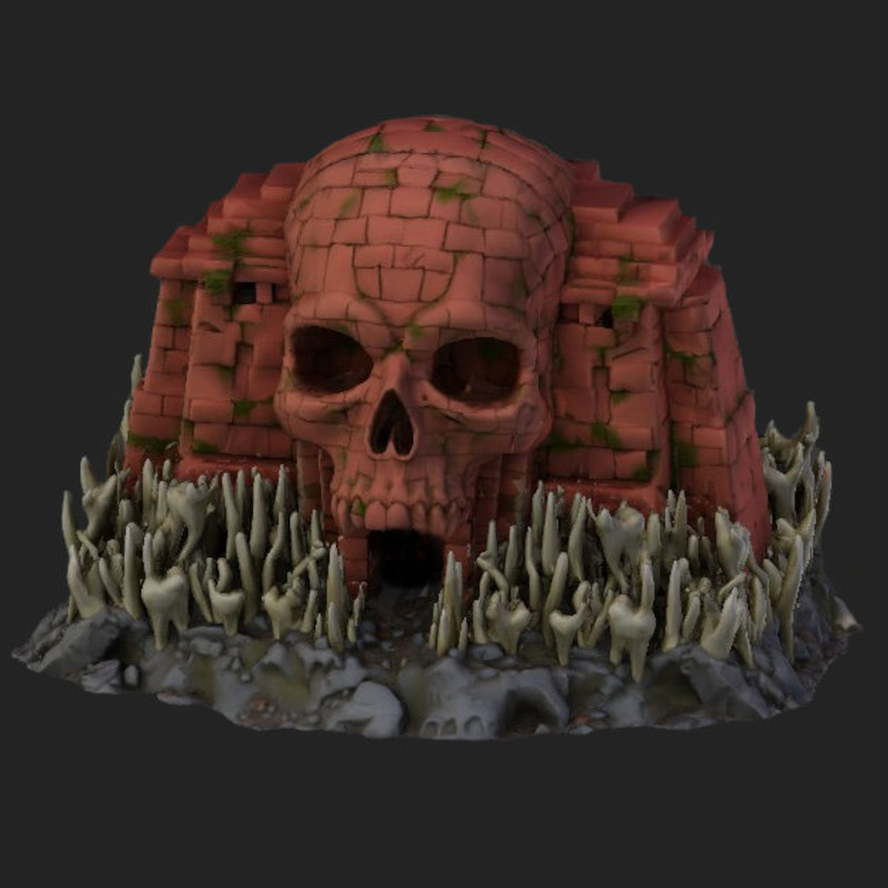 Arcane Skull Fortress Detailed