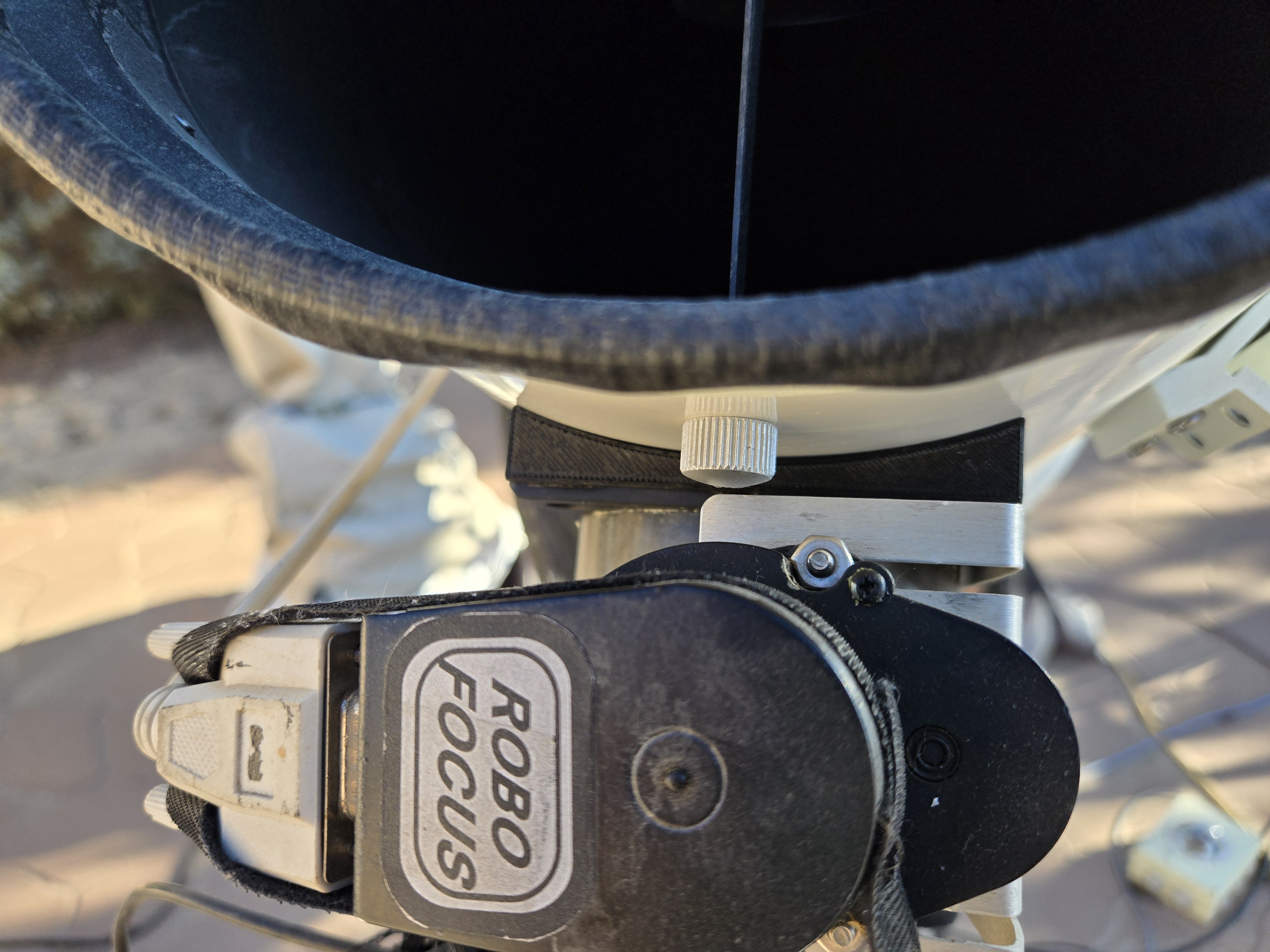 Light Blocker/Gap Filler for GSO Crayford Focuser on an 8-inch Newtonian Telescope