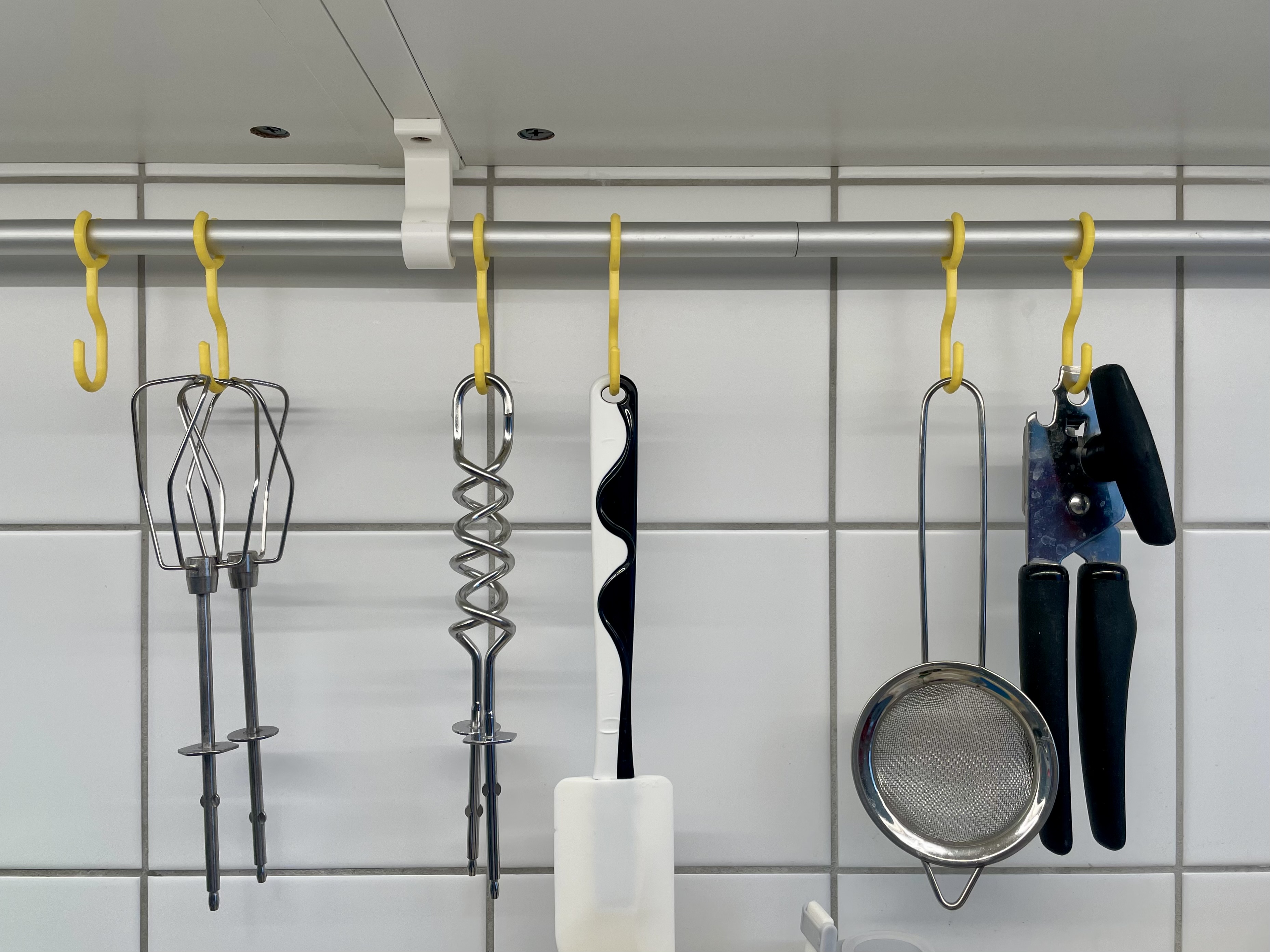 Minimal Tube Holder / Adapter for IKEA Kitchen, Garage, Cabinet, Cupboard, etc (Parametric)