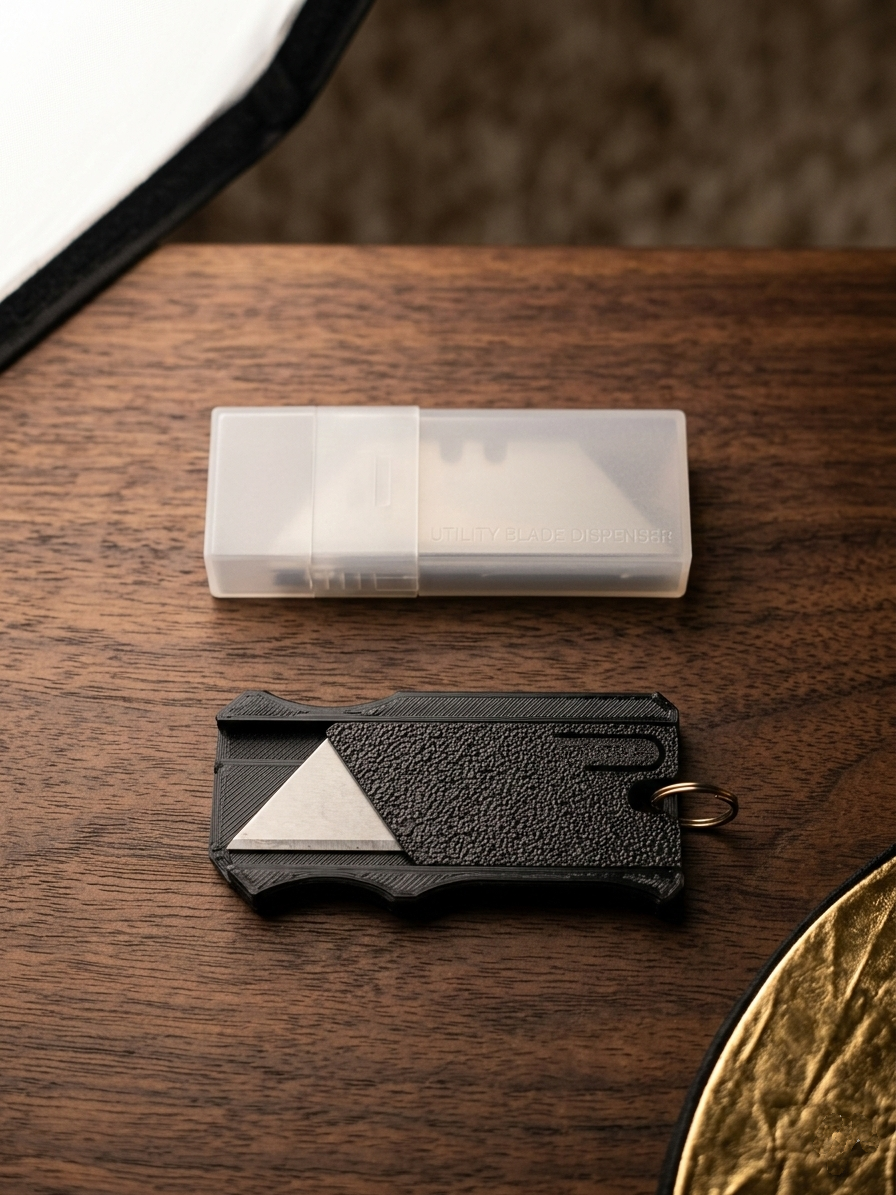 Utility knife 3D model thumbnail