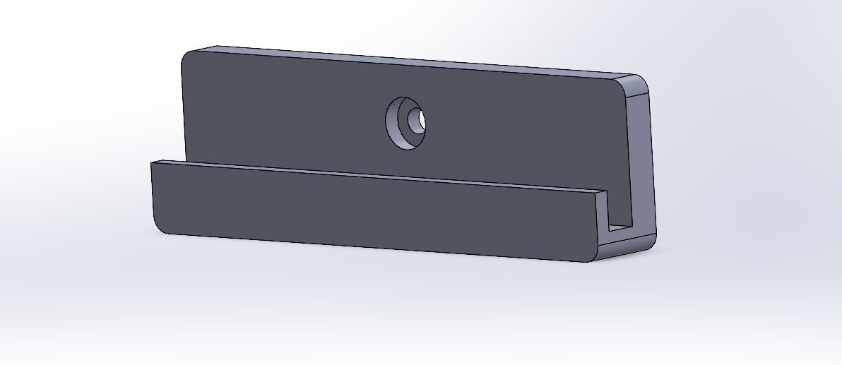 Halterung für Magnettafel 6mm