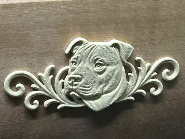 relief set dog stafford animal symbol model