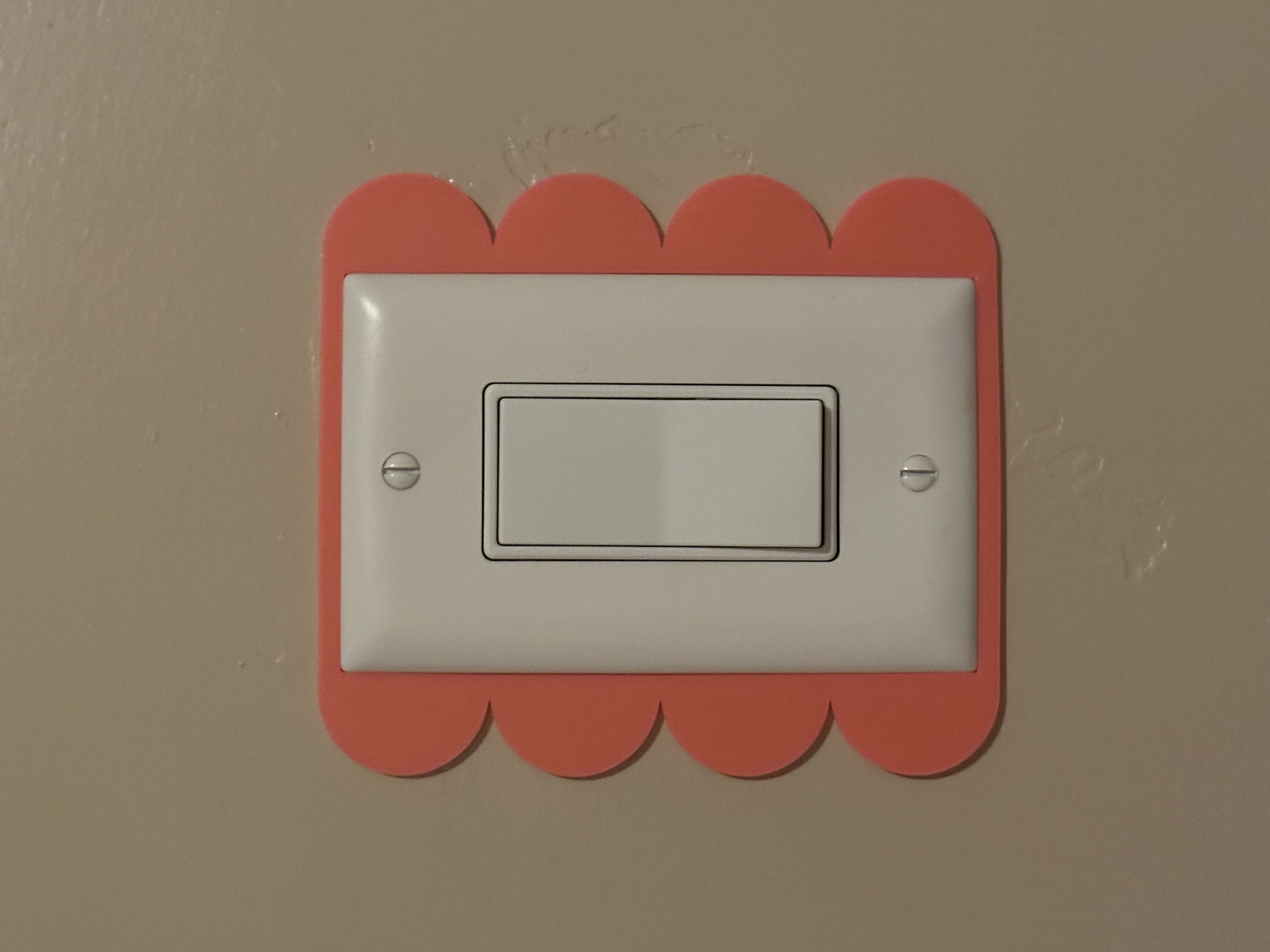 Simple Snap On Light Switch Frame