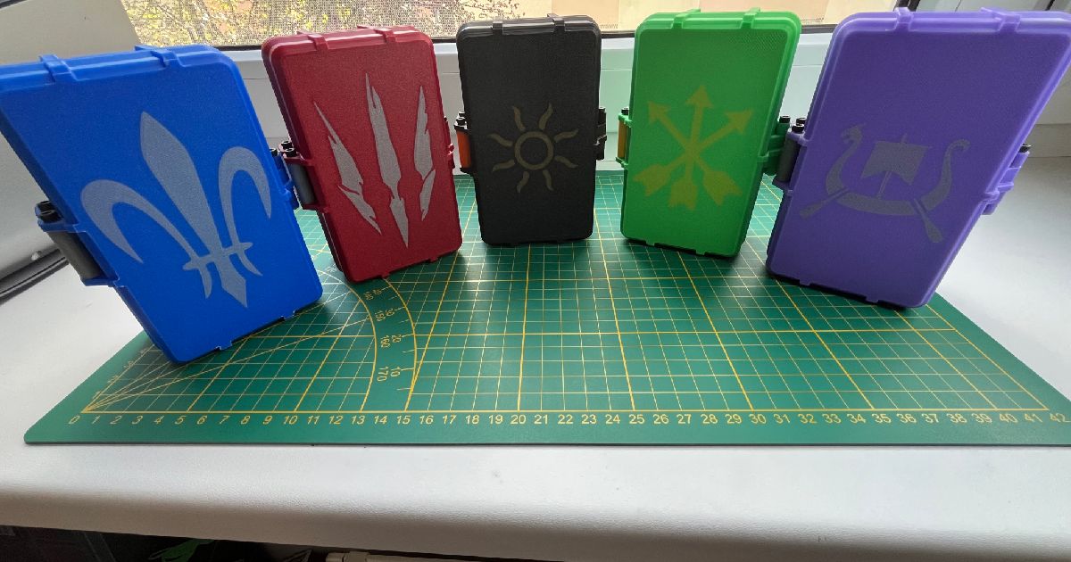 Rugged Gwent Card Boxes - Horizontal Version by Beastland Prints | Download free STL model | Printables.com