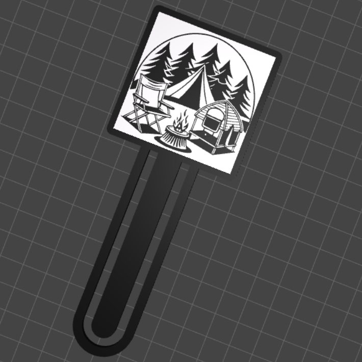 Camping book mark