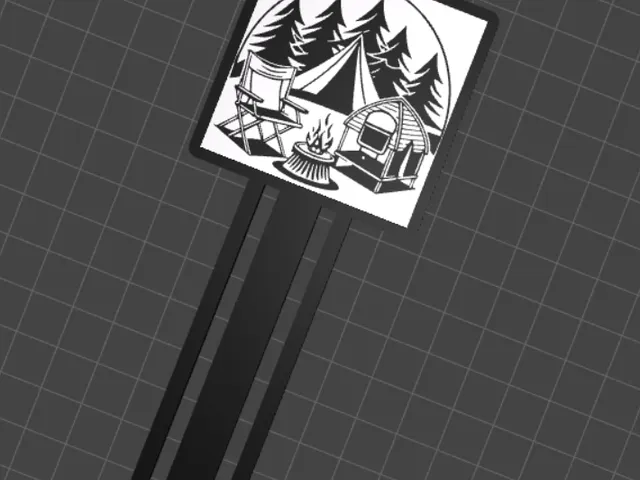 Camping book mark