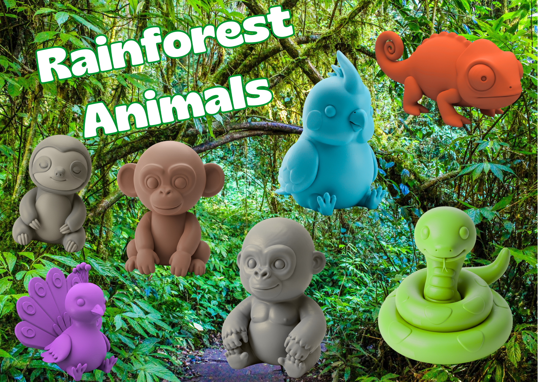 Miniatura 5 do modelo 3D Cute Mini Animals Edition 2