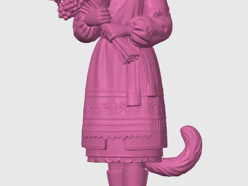 Ukrainian cat-girl figurine 1