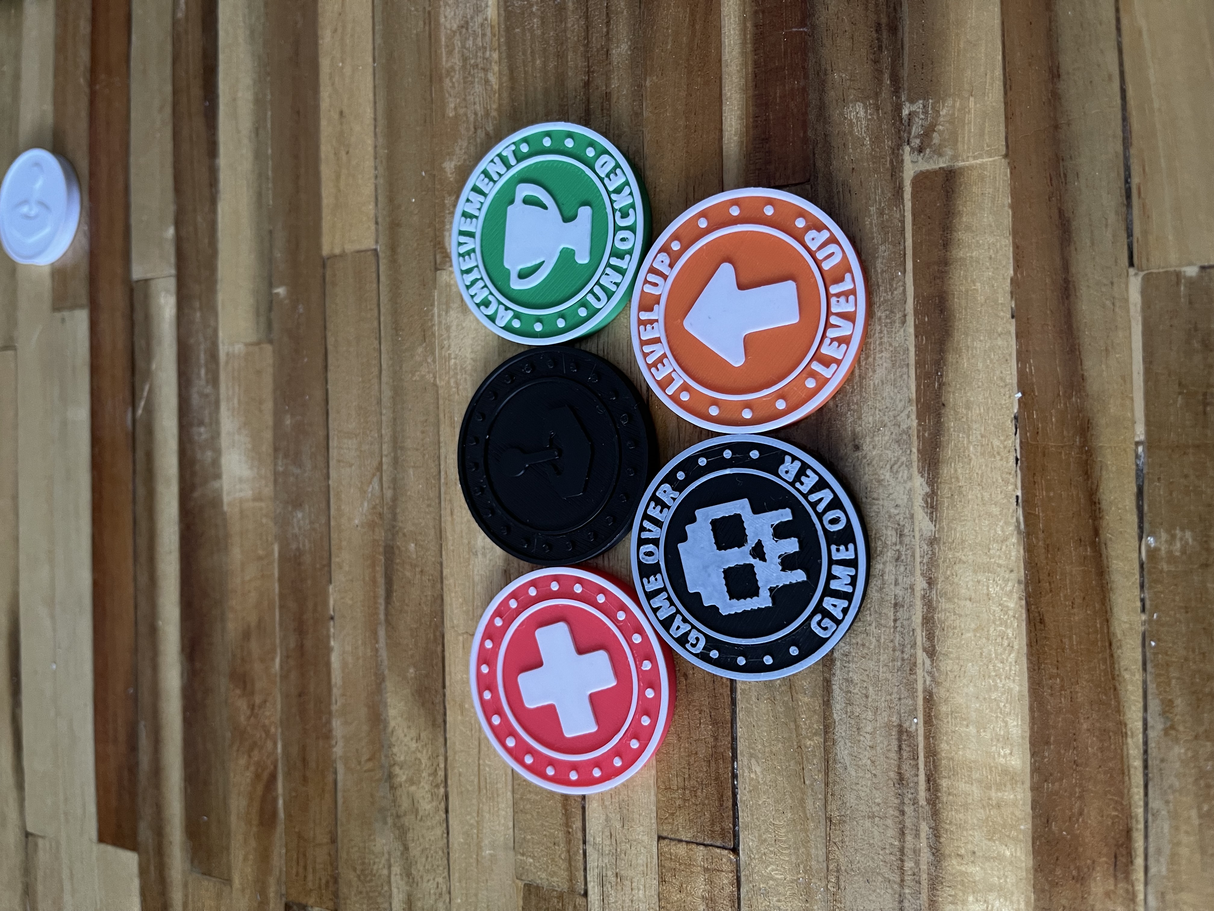 Arcade-Style Fidget Tokens