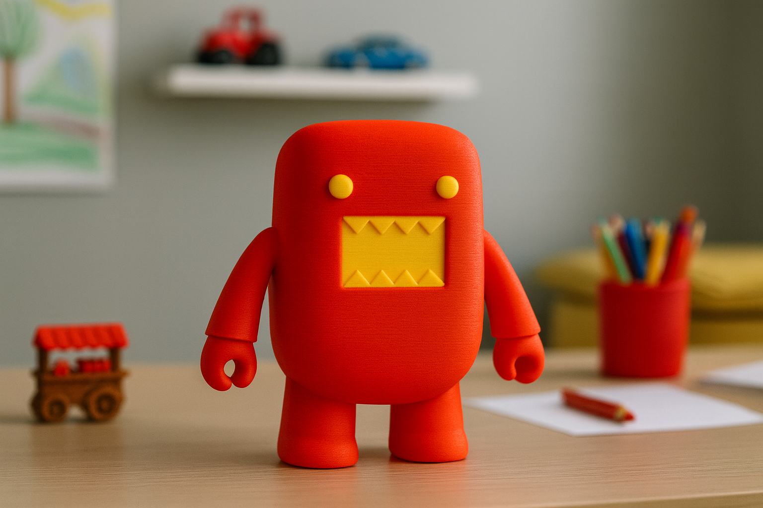 Cute Monster Figurine (Multicolor)
